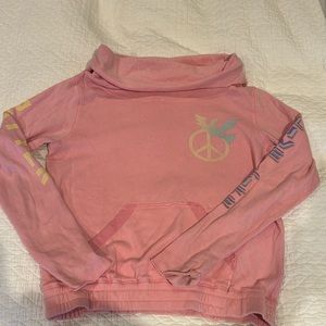 Butter Graphic, Pink Sweatshirt. Size Medium